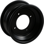 AMS Rolled-Lip Spun Wheel - Front - Black - 10x5 - 4/144 - 3+2 261RL105144B3