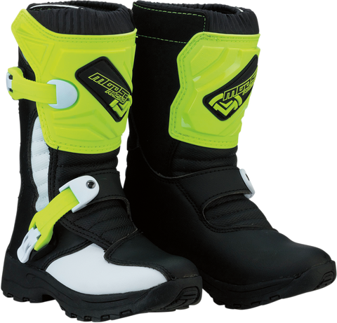 MOOSE RACING M1.3 Boots - Black/Hi-Viz Yellow - Size 13 3411-0476
