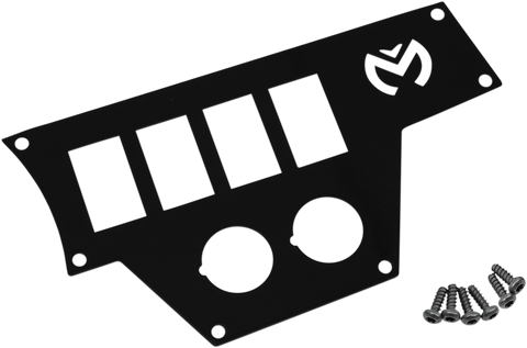 MOOSE UTILITY Dash Plate - Large - Right - Black 100-4370-PU