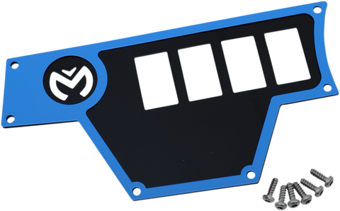 MOOSE UTILITY Dash Plate - Large - Left - Blue - 100-4362-PU