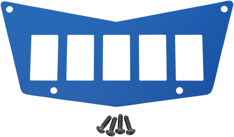 MOOSE UTILITY Dash Plate - 5 Switch - Blue 100-4382-PU