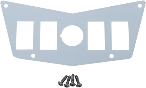 MOOSE UTILITY Dash Plate - 4 Switch - White 100-4391-PU
