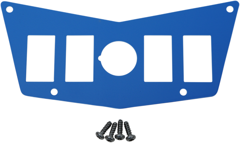 MOOSE UTILITY Dash Plate - 4 Switch - Blue 100-4392-PU
