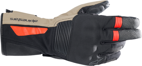 ALPINESTARS Denali Aerogel Drystar® Gloves - Black/Tan/Red - Medium 3526922-1853-M