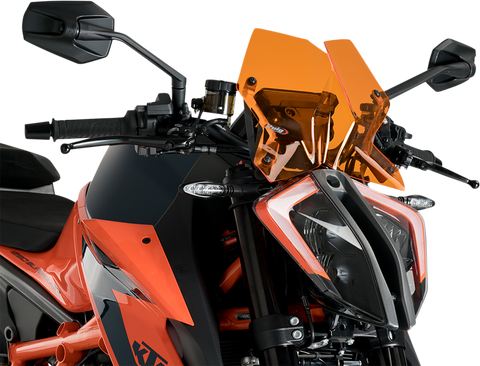 PUIG HI-TECH PARTS New Generation Windscreen - Orange 20425T