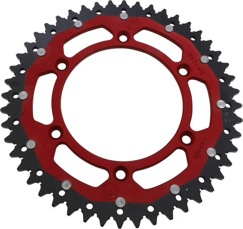 MOOSE RACING Dual Sprocket - Red - 48 Tooth 1210-897-48-13X