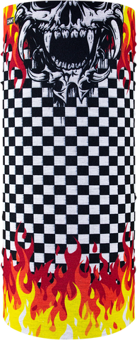 ZAN HEADGEAR Motley Tube® Polyester Neck Tube - Checker Flames T450