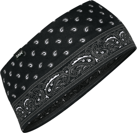 ZAN HEADGEAR SportFlex® Headband - Black Paisley HBL101