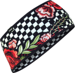 ZAN HEADGEAR SportFlex® Headband - Checkered Floral HBL421
