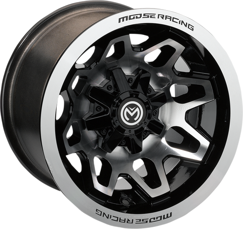 MOOSE UTILITY 416X Wheel - Front/Rear - Machined Black - 12x7 - 4/156 - 4+3 416M127156GBMF4