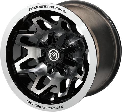 MOOSE UTILITY 416X Wheel - Front/Rear - Machined Black - 12x7 - 4/136 - 4+3 416M127136GBMF4