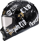 Exo Hx1 Full Face Helmet Blackletter Lg