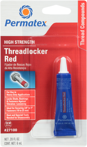 PERMATEX 271 Threadlocker - Red - 0.2 U.S. fl oz. 27100