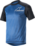 ALPINESTARS Alps 4.0 V2 Jersey - Short-Sleeve - Blue/Black/Silver - Small 1765922-7318-SM