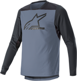 ALPINESTARS Drop 6.0 V2 Long-Sleeve Jersey - Blue/Gray - Medium 1766422-9291-MD