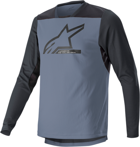 ALPINESTARS Drop 6.0 V2 Long-Sleeve Jersey - Blue/Gray - Medium 1766422-9291-MD