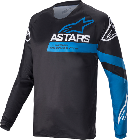 ALPINESTARS Racer V3 Long-Sleeve Jersey - Black/Bright Blue - Small 1762822-1078-SM