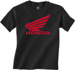 HONDA APPAREL Youth Honda Wing T-Shirt - Black - Small NP21S-Y3033-S