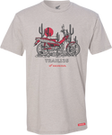 HONDA APPAREL Honda Trail 125 T-Shirt - Gray -  Small NP21S-M2469-S