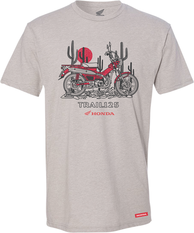 HONDA APPAREL Honda Trail 125 T-Shirt - Gray -  Small NP21S-M2469-S