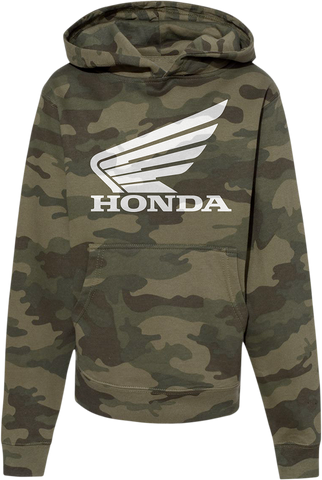 HONDA APPAREL Youth Honda Hoodie - Camo - Large NP21S-Y3036-L