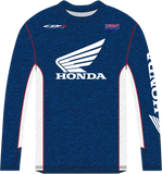 HONDA APPAREL Honda HRC Long-Sleeve T-Shirt - Navy/White - Medium NP21S-M2482-M