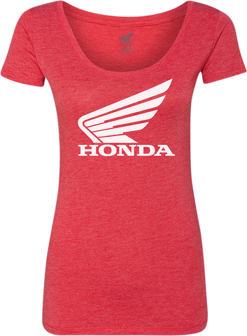 HONDA APPAREL Women's Honda Wing T-Shirt - Red - Medium NP21S-L3029-M