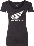 HONDA APPAREL Women's Honda Wing T-Shirt - Black - Small NP21S-L3030-S