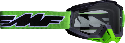 FMF PowerBomb Goggles - Rocket - Lime - Clear F-50036-00007