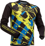 MOOSE RACING Youth Agroid Mesh Jersey - Blue/Hi-Vis - Small 2912-2165