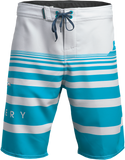 SLIPPERY Glide Board Shorts - Gray/Aqua - US 40 3230-0247