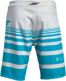SLIPPERY Glide Board Shorts - Gray/Aqua - US 40 3230-0247