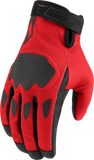 ICON Hooligan™ CE Gloves - Red - Small 3301-4384