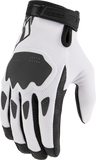 ICON Hooligan™ CE Gloves - White - Small 3301-4390