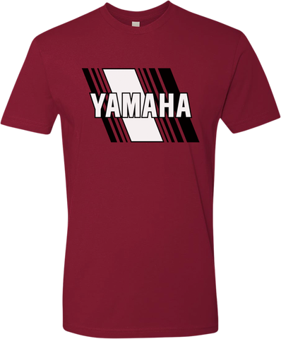YAMAHA APPAREL Yamaha Heritage Diagonal T-Shirt - Red - 2XL NP21S-M3118-2X