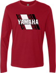 YAMAHA APPAREL Yamaha Heritage Diagonal Long-Sleeve T-Shirt - Red - Medium NP21S-M3119-M