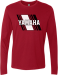 YAMAHA APPAREL Yamaha Heritage Diagonal Long-Sleeve T-Shirt - Red - Large NP21S-M3119-L