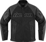 ICON Mesh AF™ Leather Jacket - Black - Small 2810-3897