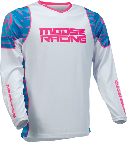 MOOSE RACING Qualifier Jersey - Blue/Pink - XL 2910-6953