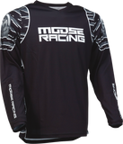 MOOSE RACING Qualifier Jersey - Black/White - 5XL 2910-6973