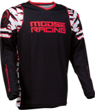 MOOSE RACING Qualifier Jersey - Black/Red - Large 2910-6976