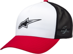 ALPINESTARS Advantage Tech Trucker Hat - White/Red/Black - One Size 121281160231OS