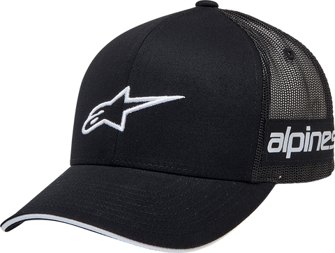 ALPINESTARS Back Straight Hat - Black - One Size 1212813401010OS