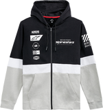 ALPINESTARS Position Zip Hoodie - Black/White - 2XL 12125302211092X