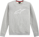 ALPINESTARS Ageless Crew Fleece - Gray/White - Medium 1212513221126M