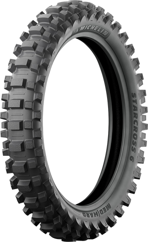 MICHELIN Starcross 6 Tire - Rear - Medium-Hard - 110/100-18 - 64M 02281