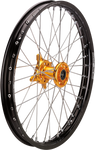 MOOSE RACING SX-1 Complete Wheel - Front - Black Wheel/Gold Hub - 21"x1.60" - Suzuki SF-16021-BKGD