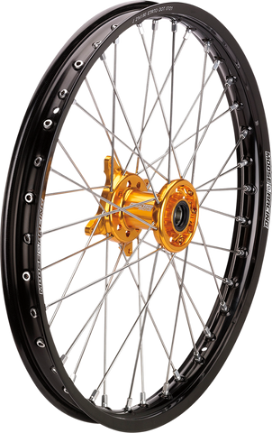 MOOSE RACING SX-1 Complete Wheel - Front - Black Wheel/Gold Hub - 21"x1.60" - Suzuki SF-16021-BKGD