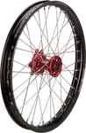 MOOSE RACING SX-1 Complete Wheel - Front - Black Wheel/Red Hub - 21"x1.60" - Honda HF-16021-BKRD