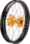 MOOSE RACING SX-1 Complete Wheel - Rear - Black Wheel/Gold Hub - 19"x2.15" - Suzuki SR-21519-BKGD